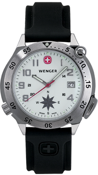 Wenger watch Compass Navigator 70373, with compass, gents