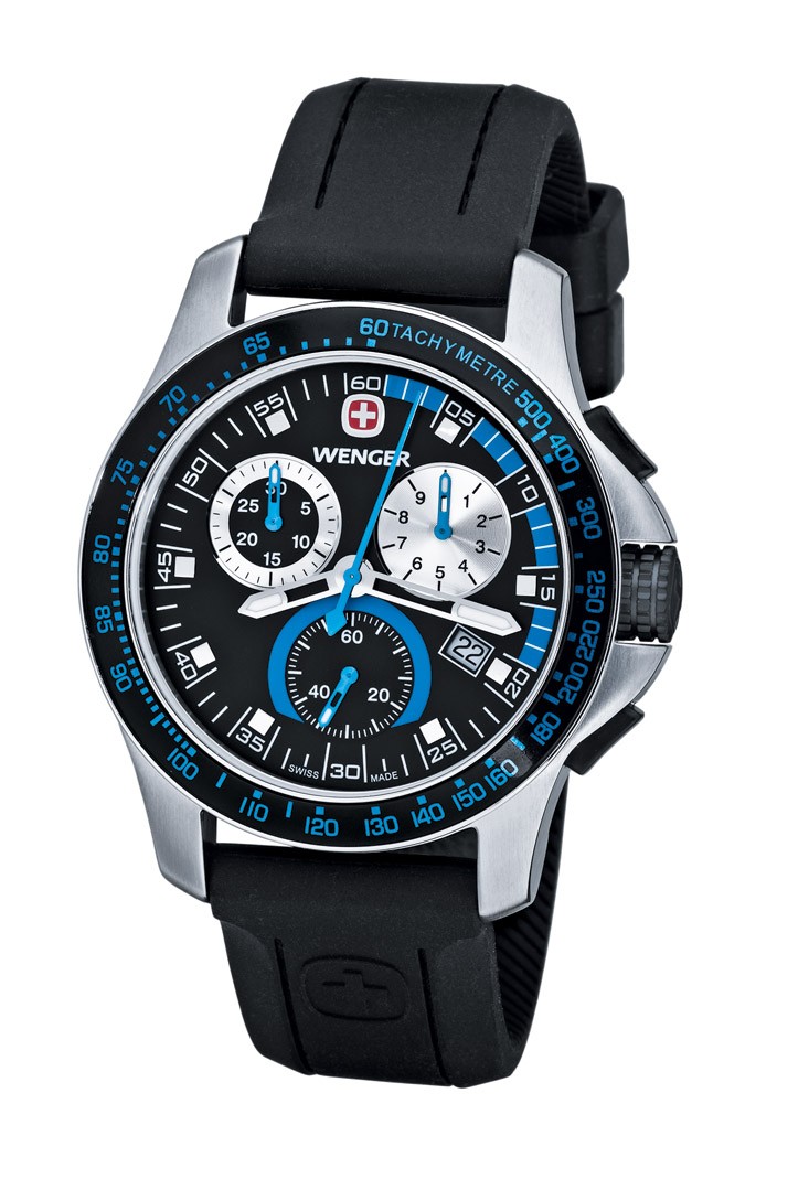 Wenger watch Battalion Field Chrono 70790, chronograph, date, sw
