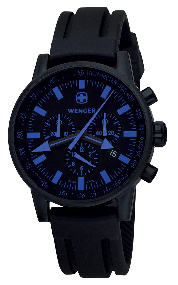 Wenger watch Commando PdG 70892, chronograph, date, gents