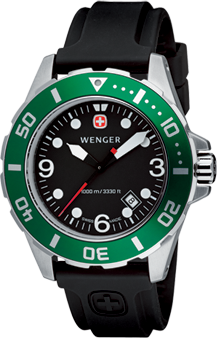 Wenger watch Aquagraph Diver 72234, diver 1000m, date