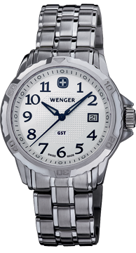 Wenger watch GST 3-Hands 78239 Date, gents