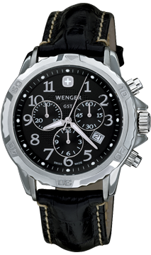 Wenger watch GST Chrono 78255, chronograph, date, gents