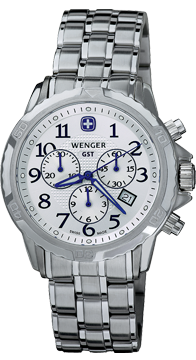Wenger watch GST Chrono 78259, chronograph, date, gents